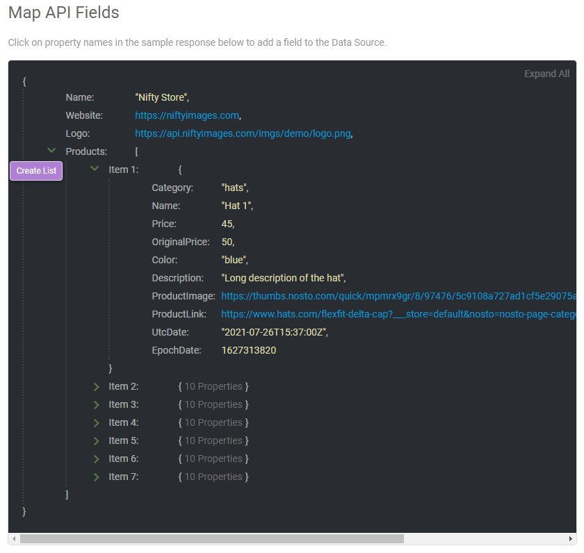 Data Source Lists